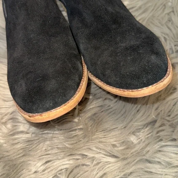 Jeffrey Campbell Rosalee Black Oiled Suede Ankle Boot Booties Size 8.5 - Picture 6 of 12